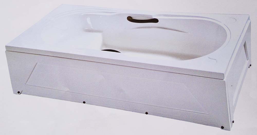 Bathtub with 2 Sides Panels