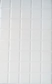 25x40cm Bathroom and Kitchen Wall Tile - Block White Design