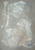 33cm x 50cm Key Crack Wall Tile (Grey)
